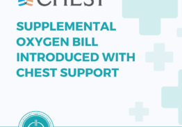 Supplemental Oxygen Bill Introduced with CHEST Support