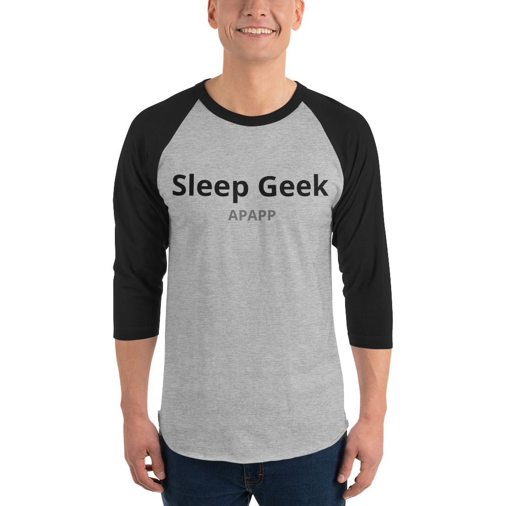 Sleep Geek 3/4 sleeve raglan shirt